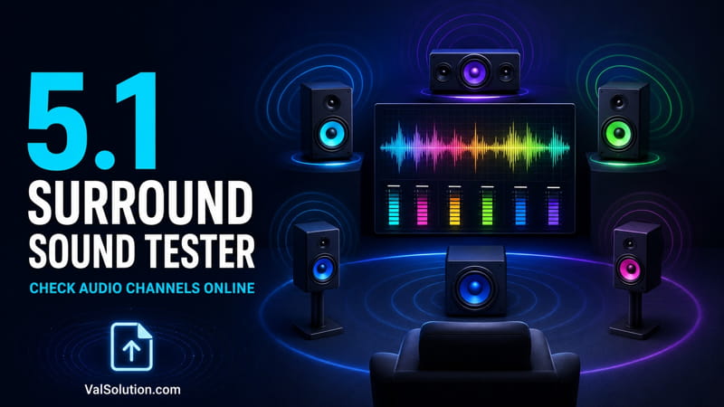 Free 5.1 Surround Sound Tester – Check Audio Channels Online