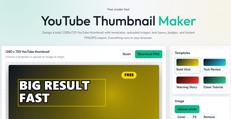 Free YouTube Thumbnail Maker Online: Create Thumbnails That Get More Clicks