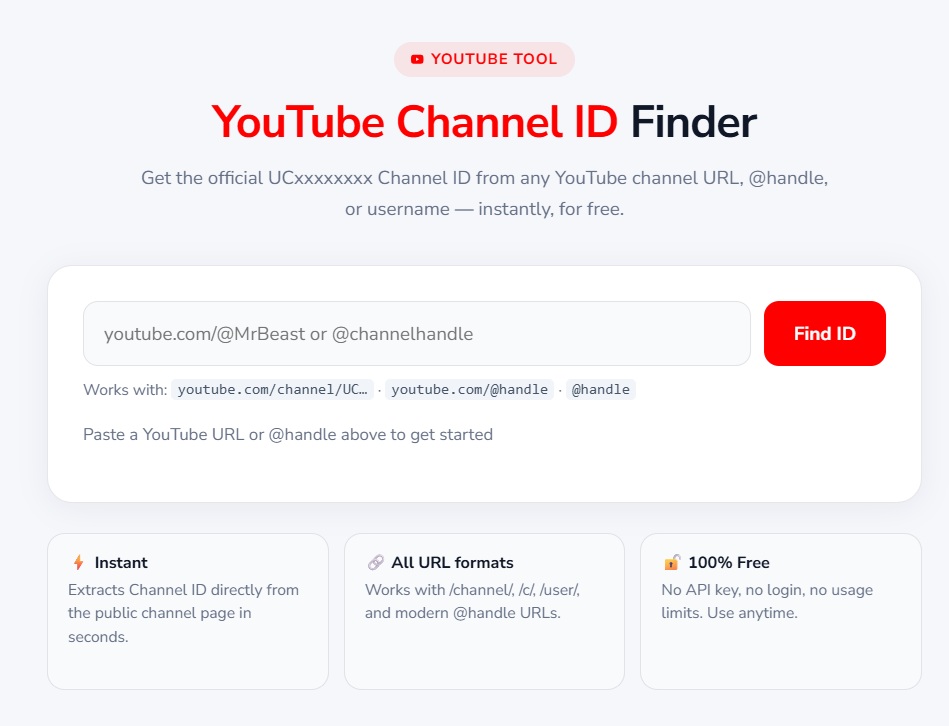 How to find a YouTube channel ID?