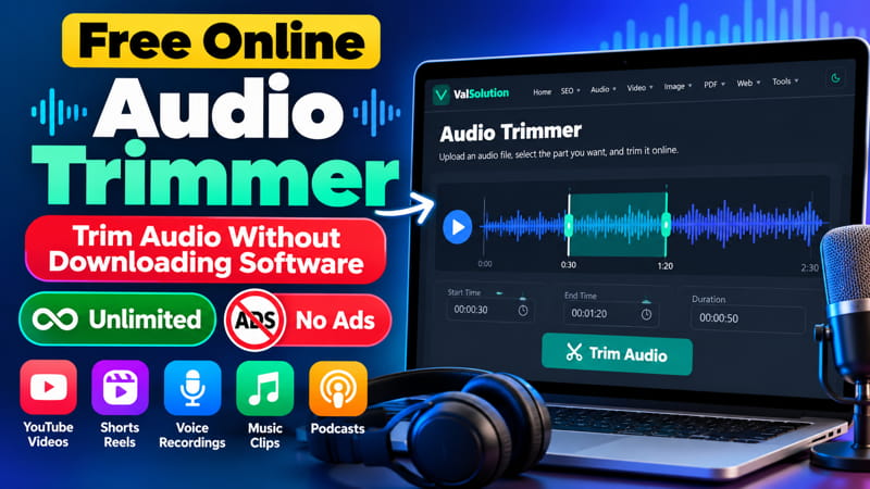 Audio Trimmer / MP3 Cutter Online & Free, No Ads