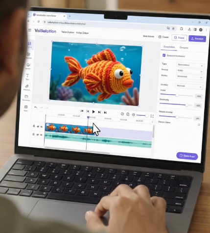 Video clips arranged on an editing timeline
